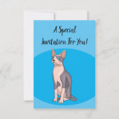 Invitation Sphynx cat (Dos)