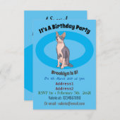 Invitation Sphynx cat (Devant / Derrière)