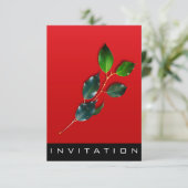 Invitation Spices Chef Italien Dîner Maison Rouge Vin Vert (Debout devant)