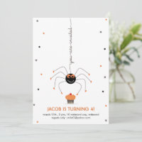 Spider stars et cupcake Anniversaire blanc En