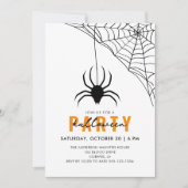 Invitation Spider & Web Moderne Adulte Halloween Party (Devant)