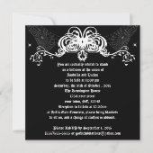 Invitation Spider Web Vines Goth Mariage (Devant)