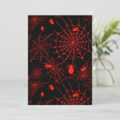 Invitation Spiderweb with spiders black backround  (Debout devant)