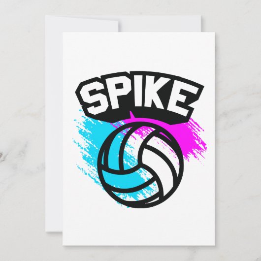 Invitation Spike Volleyball (Devant)