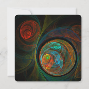Invitation Spirale de Renaissance Art Abstrait Cosmique Moder