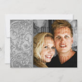 Invitation Spirale florale pour l'anniversaire de mariage d'a (Dos)