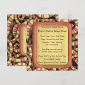 Invitation Spirales serrées (Devant / Derrière)