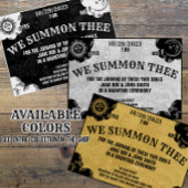 Invitation Spirit Board Gothique Halloween Mariage ou douche