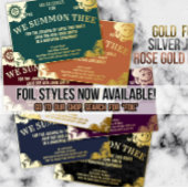 Invitation Spirit Board Gothique Halloween Mariage ou douche