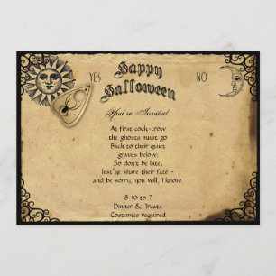 Invitation Spirit Board Halloween Halloween Party