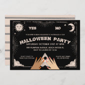 Invitation Spirit Board Halloween Party (Devant / Derrière)