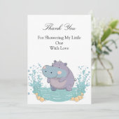 Invitation Splash of Joy, Little Hippo (Debout devant)