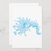 Invitation Splash Of Water (Devant / Derrière)