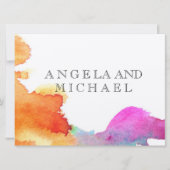 Invitation Splash of Watercolor (Devant)