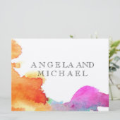 Invitation Splash of Watercolor (Debout devant)