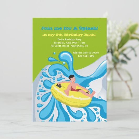Invitation Splash Ride (Debout devant)