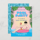 Invitation Splashin' Fun Pool Party (Devant / Derrière)