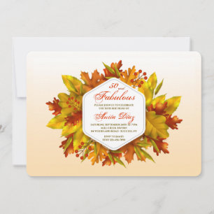 Invitation Splendor d'automne