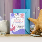 Invitation Splis Splash Little Mermaid fête d'anniversaire