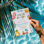 Invitation Splish Splash Anniversaire Basse Fête de piscine p