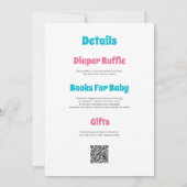 Invitation Splish Splash Baby Bash Été Baby Shower QR Code (Dos)