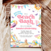 Invitation Splish Splash Beach fête d'anniversaire