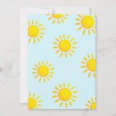 Invitation Splish Splash Blue Beach Summer Boy Baby shower (Dos)