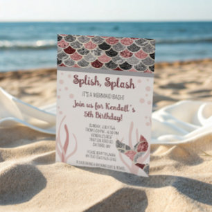 Invitation Splish, Splash, c'est une fête d'anniversaire Bash