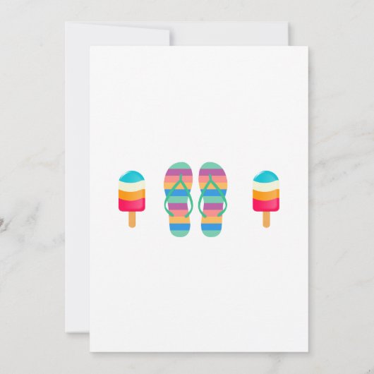 Invitation Splish Splash Enfants Pool Party (Dos)