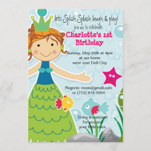 Invitation Splish Splash Fun Water fun Anniversaire Invitatio
