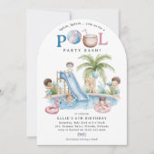 Invitation Splish Splash, Kids Pool Birthday Bash (Devant)