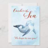 Invitation Splish Splash Orang Mermaid Bash Girl 1er annivers (Dos)