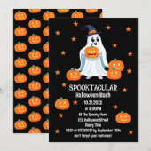 Invitation Spooktaculaire Halloween Bash (Devant / Derrière)