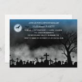 Invitation Spooktacular Dark Haunted House Halloween Party (Devant / Derrière)
