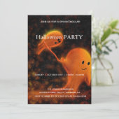 Invitation Spooktacular Dark Haunted House Halloween Party (Debout devant)