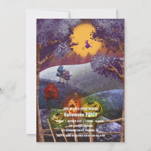 Invitation Spooktacular Dark Haunted House Halloween Party I (Devant)