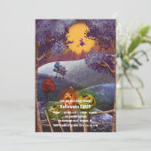 Invitation Spooktacular Dark Haunted House Halloween Party I (Debout devant)