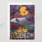 Invitation Spooktacular Dark Haunted House Halloween Party I (Devant / Derrière)