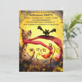 Invitation Spooktacular Dark Haunted House Halloween Party I (Debout devant)