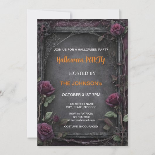Invitation Spooktacular Dark Haunted House Halloween Party I (Devant)
