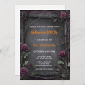 Invitation Spooktacular Dark Haunted House Halloween Party I (Devant / Derrière)
