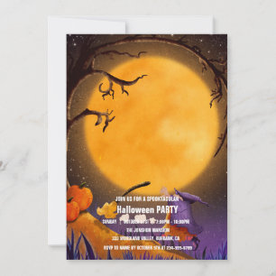 Invitation Spooktacular Dark Haunted House Halloween Party I