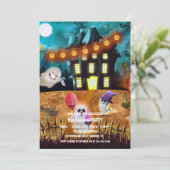 Invitation Spooktacular Dark Haunted House Halloween Party I (Debout devant)