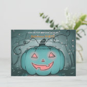 Invitation Spooktacular Dark Haunted House Halloween Party I (Debout devant)