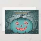 Invitation Spooktacular Dark Haunted House Halloween Party I (Devant / Derrière)