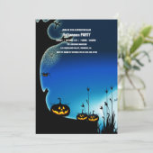 Invitation Spooktacular Dark Haunted House Halloween Party I (Debout devant)