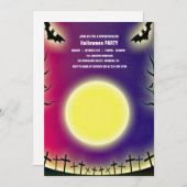 Invitation Spooktacular Dark Haunted House Halloween Party I (Devant / Derrière)