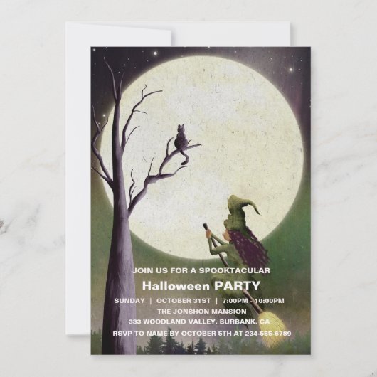 Invitation Spooktacular Dark Haunted House Halloween Party I (Devant)