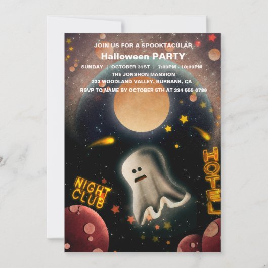 Invitation Spooktacular Dark Haunted House Halloween Party I (Devant)