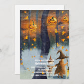 Invitation Spooktacular Dark Haunted House Halloween Party I (Devant / Derrière)